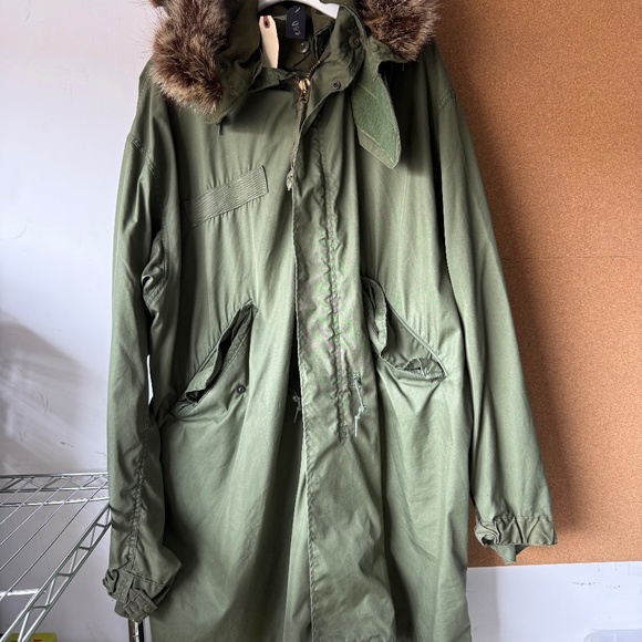 US Military Army Cold Weather Fishtail Parka.Mod. Vintage